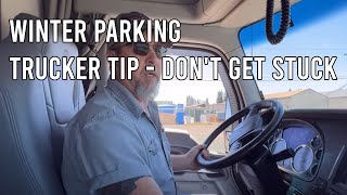 Winter Parking in a Semi Truck A must Know Tip [upl. by Yeloc]