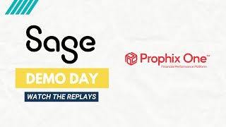 Sage Demo Day  Prophix [upl. by Sera]