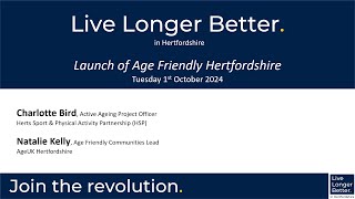 Empowering Hertfordshire Residents to Live Longer Better [upl. by Imena974]