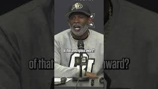 Deion Sanders says Travis Hunter is the best in college football cfb football colorado [upl. by Yanaj]