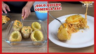 Después de aprender a hacer esta papa con pollo ¡solo quiero comerla así [upl. by Cindee]