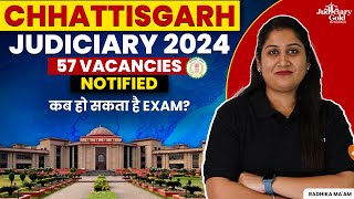 Chhattisgarh Judiciary Vacancy 2024 Notification Out  Expected CG Civil Judge Exam Date Timeline [upl. by Esch848]