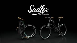 Sadler  Italian Bikestyle  Foldable Bicycle With spokeless wheels [upl. by Nnairam]