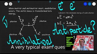 A Level Physics Annihilation antimatter antiparticles [upl. by Setiram]