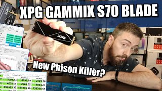 XPG GAMMIX S70 BLADE SSD Review  New Phison Killer [upl. by Violette978]