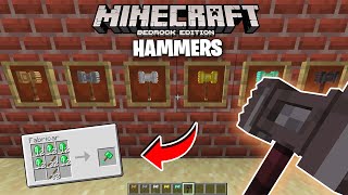 ADDON de HAMMERS para MINECRAFT PEBEDROCK 118  ADDON MCPE SURVIVAL [upl. by Bock]