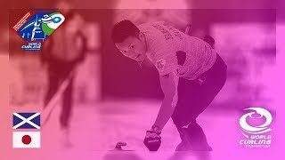 Scotland v Japan  Last 16  World Mixed Doubles Curling Championship 2018 [upl. by Nahtnanhoj]