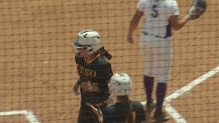 ETSU softball tops Furman on senior day [upl. by Ylatfen]