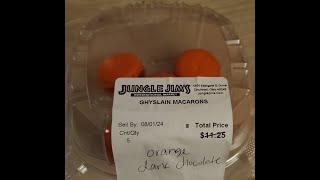 Jungle Jims Orange Dark Chocolate Ghyslain Macarons Review [upl. by Merton838]