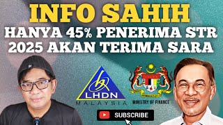 SAHIH STR DAN SARA 2025 PENERIMA SARA 2025 HANYA 45 SAHAJA [upl. by Karine]