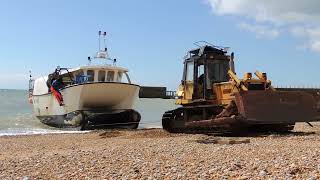 RX442 Hastings Fishing Boat The Stade East Sussex 1066 Country HD [upl. by Ernesta]