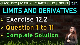 Class 11th Maths  Exercise 122 Q1 to Q11  Chapter 12 Limits and Derivatives  NCERT [upl. by Chiarra]