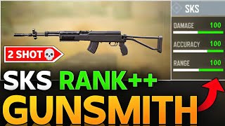 THATS WHY SKS IS ALL TIME META “2 SHOT” SKS GUNSMITH IN CALL OF DUTY MOBILE [upl. by Wymore275]