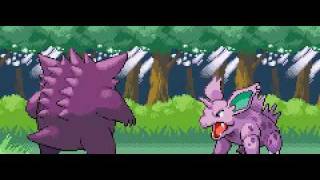 FireRed Intro Battle Gengar vs Nidorino [upl. by Kartis]