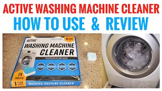 Review Active Washing Machine Cleaner Tablets  How To Clean Washing Machine [upl. by Yntrok]