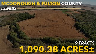 MPR Farms Aerial Tour  Tracts 89  McDonough amp Fulton County Illinois [upl. by Elnukeda365]