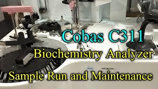 Cobas C311 biochemistry analyzer How to maintenance machine and test runbiochemistry [upl. by Lenuahs296]