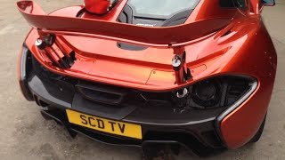 McLaren P1 Rear Spoiler Transforming From Road To Race Mode [upl. by Launcelot285]