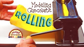 How to Roll Modeling Chocolate with a Pasta Machine [upl. by Ellmyer]