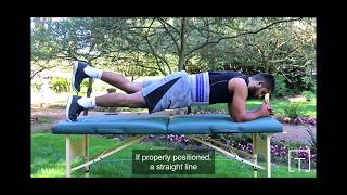 Plank Hip Extension athome core strengthening exercise [upl. by Yraillih]