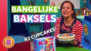 K3 CUPCAKES IN 1 2 3  Bangelijke baksels [upl. by Enaamuj]