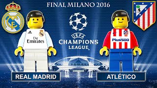 Champions League Final 2016 • Real Madrid vs Atletico Madrid • goal highlights Lego Football film [upl. by Gant]