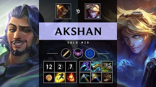 Akshan Mid vs Ezreal Dominating  EUW Master Patch 1419 [upl. by Quenna51]