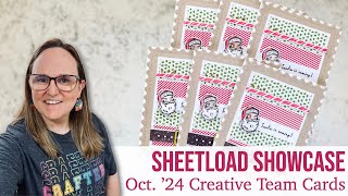 SheetLoad Showcase  October 2024 Creative Team Cards suysoct2024 [upl. by Akinohs]