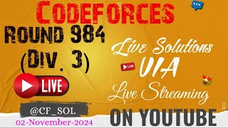 Codeforces Round 984 Div 3 [upl. by Baumann]