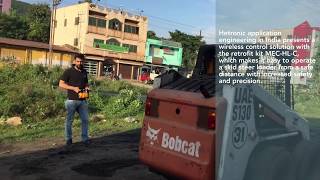 HETRONIC INDIA  Wireless Control Solution for Skid Steer Loader [upl. by Aneerhs115]