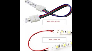 How to Connect LED Strips Lights Using Various Connectors [upl. by Anielram981]