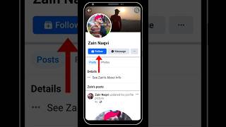 How To Add Follow Button On Facebook Profile shorts [upl. by Enelegna]