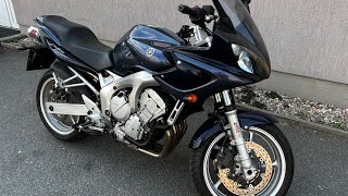 2004 Yamaha FZ6 Fazer  cold start and walk around Dominator exhaust [upl. by Sigvard]