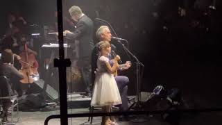 Andrea Bocelli Hallelujah with Daughter Virginia Sacramento Ca October 23 2021 [upl. by Prader]