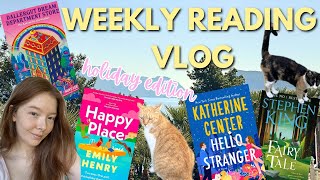 WEEKLY READING VLOG 🍦🌺☀️ how much can I read whilst on holiday [upl. by Tniassuot]