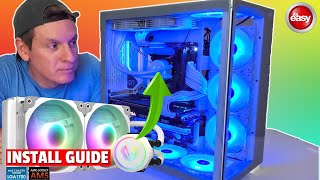 HOW TO INSTALL ANY AIO CPU COOLER INTEL  LURKER V240 240mm ARGB [upl. by Manheim245]