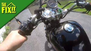 How To quotBumpquot Start A Motorcycle AKA Push Start AKA Compression Start  The Fixit Shed [upl. by Gamin913]