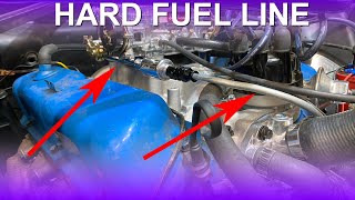 How To Install Hard Fuel Line With Edelbrock Carb [upl. by Wendell775]