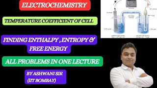 TEMPERATURE COEFFICIENT OF CELL  CALCULATION OF ENTROPY  ELECTROCHEMISTRY CLASS 12 CHEMISTRY [upl. by Alleunamme866]