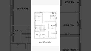 Ground floor plan 3BHK homeplan home housedesign shorts [upl. by Ennybor28]