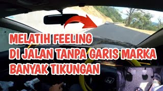 Teknik Melatih Feeling Di Jalan Banyak Tikungan Tanpa Garis Marka [upl. by Haslett973]