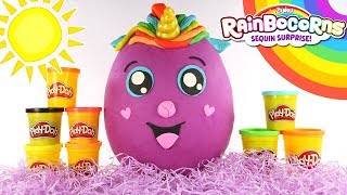 Play Doh Surprise Egg  New Rainbocorn Surprise Toy by DCTC Amy Jo [upl. by Anair680]