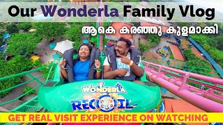 ഒന്നൊന്നര Wonderla Tour  Wonderla Amusement Theme Park Kochi  Vibe with family  Family Vlog [upl. by Yelnek]