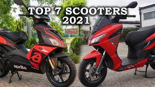 TOP 7 50cc Scooters for 2021 [upl. by Wardle]