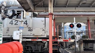 Railroad Crossing Dover US  Dover Station Crossing  New Jersey [upl. by Moran]