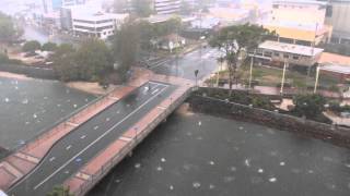 Giant Hail Maroochydore Qld [upl. by Rube]