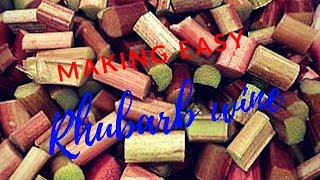 making easy Rhubarb wine [upl. by Bedell]