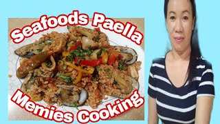 SeafoodsPaellaHow to Cook Seafoods PaellaseafoodspaellaMemiescookingseafoodsrecipe [upl. by Anjanette]