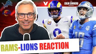 RamsLions reaction Goff gets revenge vs McVay Matt Stafford best QB in NFC  Colin Cowherd NFL [upl. by Ardnua]