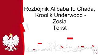 Rozbójnik Alibaba ft Chada Kroolik Underwood  Zosia Tekst [upl. by Aynnek]